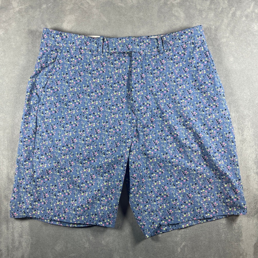 RLX Ralph Lauren Mens 34 Classic Fit Blue Floral Golf Shorts Stretch Performance